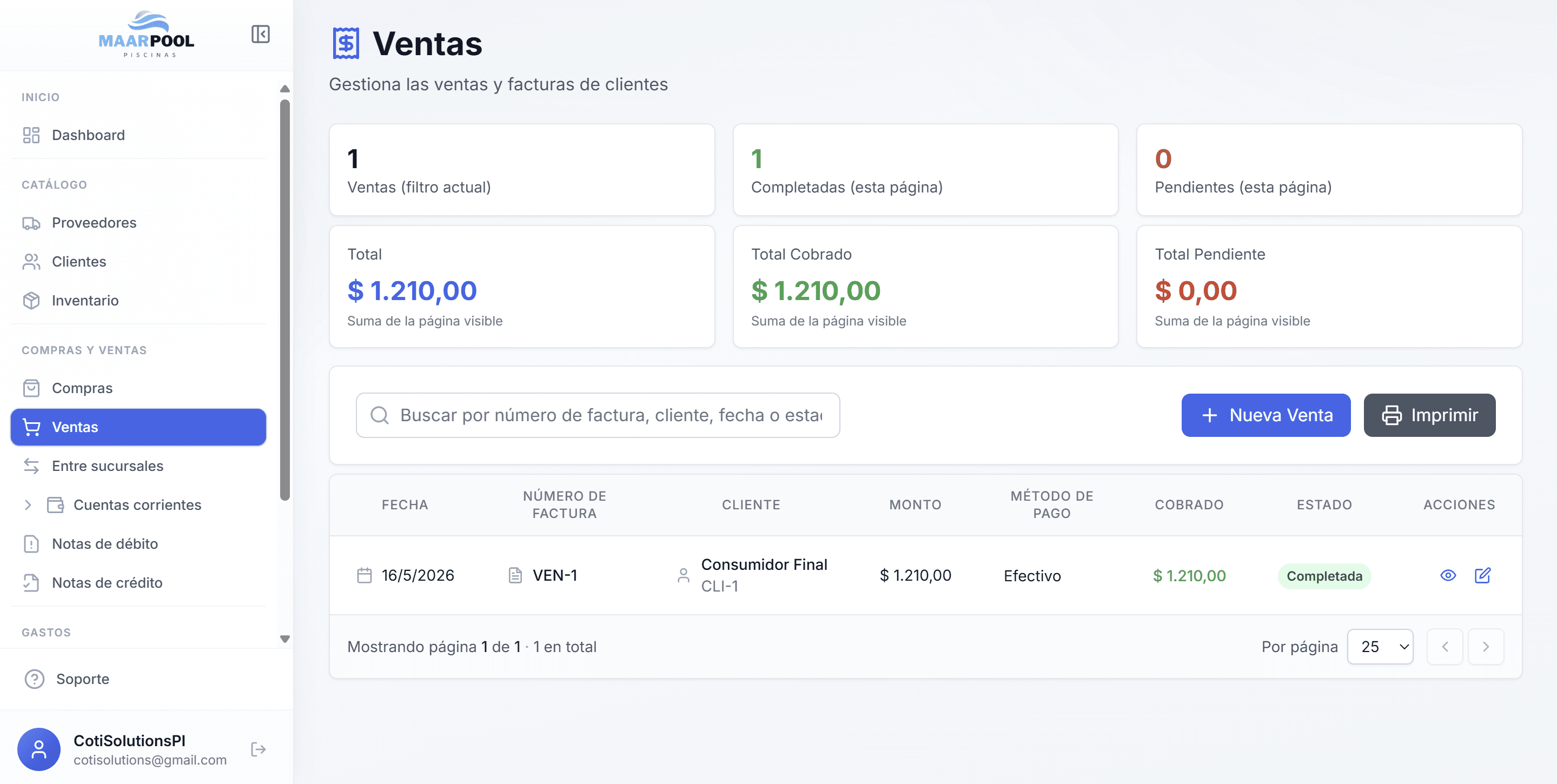 Ventas - Software de Gestión Ventas - Software de Gestión